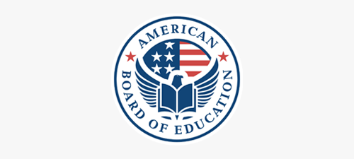 American Board of Education Logo. An Accreditation Body for our Diploma in Hospital Administration, Diploma in Logistics and Supply Chain Management, and Diploma in Construction Management